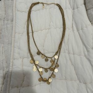 Stella & Dot Layered Coin Necklace